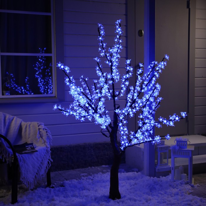 Светодиодное дерево «Сакура» 1.5 м, 540 LED, постоянное свечение, 220 В, свечение мульти (RGB) - Фото 1