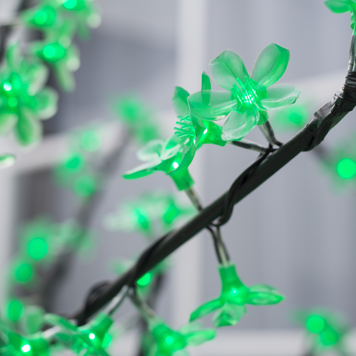 Светодиодное дерево «Сакура» 1.8 м, 768 LED, постоянное свечение, 220 В, свечение зелёное - фото 1880345239