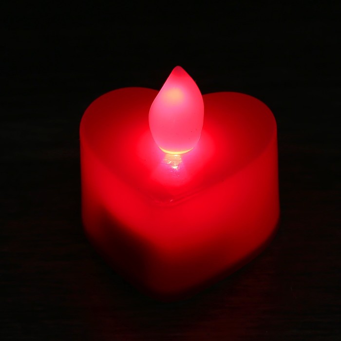Свеча светодиодная «Сердечко» - фото 1906875540