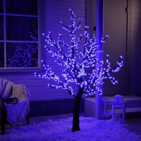 {{photo.Alt || photo.Description || 'Светодиодное дерево «Сакура» 1.8 м, 768 LED, постоянное свечение, 220 В, свечение синее'}}