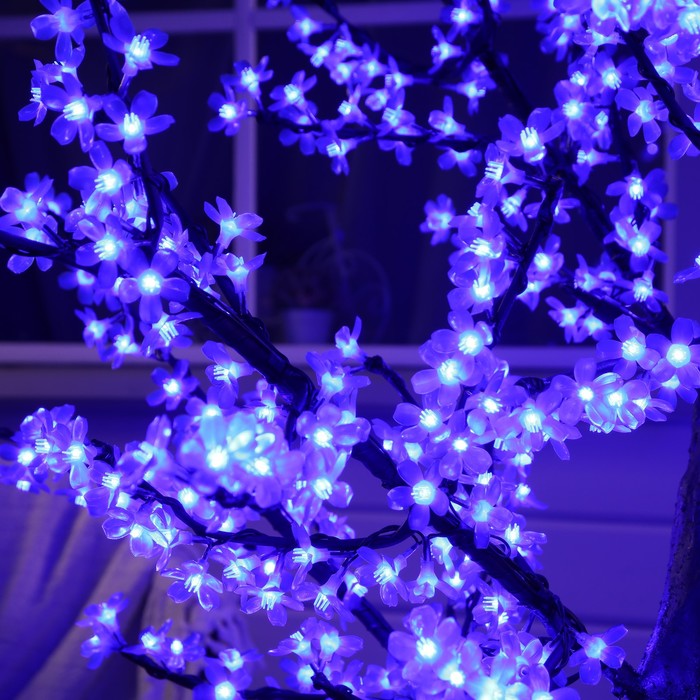 Светодиодное дерево «Сакура» 1.8 м, 768 LED, постоянное свечение, 220 В, свечение синее - фото 1880345270