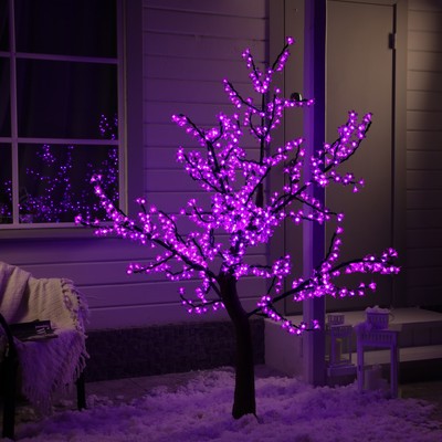 Дерево светодиодное улич. 1.8 м. "Сакура" 768LED, 46W, 220V, ФИОЛЕТОВЫЙ