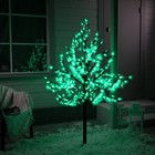 Светодиодное дерево «Зелёный клён» 1.5 м, 600 LED, постоянное свечение, 220 В, свечение белое - фото 2050409