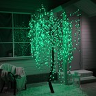 Светодиодное дерево «Плакучая ива» 2 м, 1152 LED, постоянное свечение, 220 В, свечение зелёное - фото 2050433