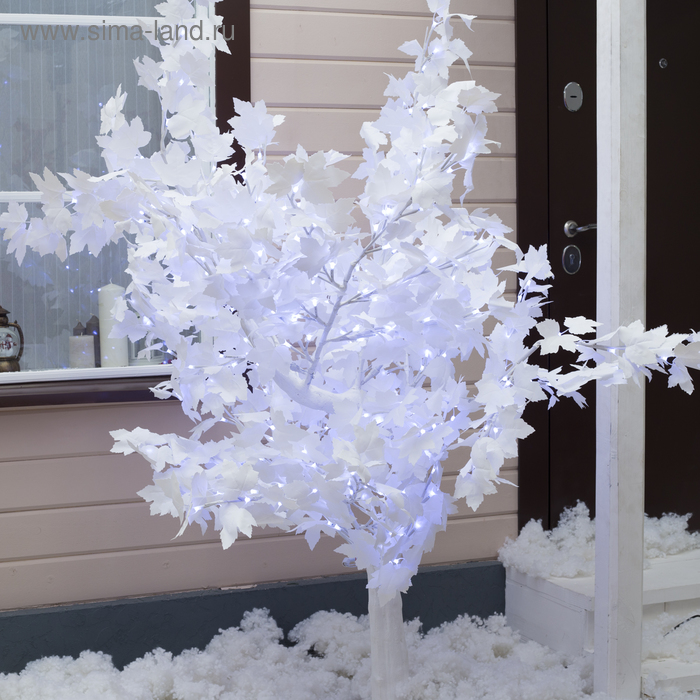 Светодиодное дерево «Клён белоcнежный» 1.8 м, 384 LED, постоянное свечение, 220 В, свечение белое - Фото 1