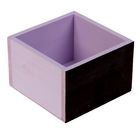 Ящик 15 х 15 х 10 см, фиолетовый с мелованной стороной - Фото 1