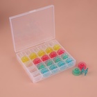 Набор шпулек в органайзере, d=20 мм, 25 шт., МИКС - Фото 2