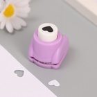 Дырокол фигурный "Сердечко" d=1 см 3х2,5х3 см МИКС - Фото 2