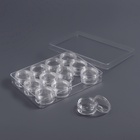 Органайзер для хранения мелочей, 12 баночек, 12×9×2 см, d=2.8×1.5 см, 4.5 мл, прозрачный - Фото 2