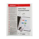 Файл-вкладыш А4, 100 штук, Erich Krause Semi-Clear Economy, прозрачный - Фото 1
