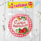 Набор бумажных тарелок "С Днем Варенья!" (6 шт.), 18 см - Фото 3