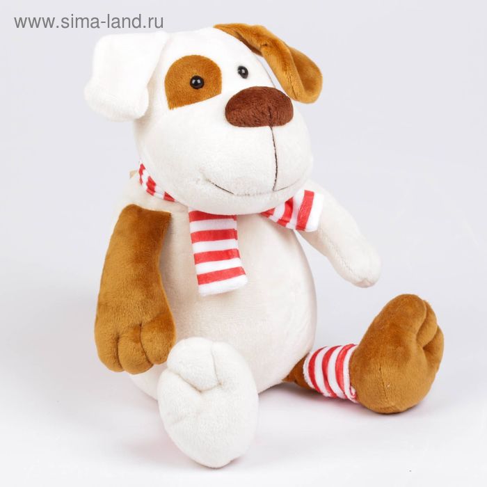 Мягкая игрушка "Пес Тобик в шарфе", 38 см - Фото 1