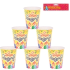 Набор бумажных стаканов "С Днем рождения!" 225 мл (6 шт.) - Фото 2