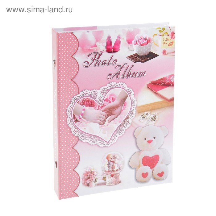 Фотоальбом на 36 фото 10х15 см "Розы и мишки" МИКС 19,5х14,5х3 см - Фото 1