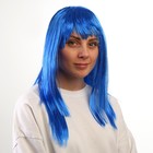 Карнавальный парик «Красотка», цвет синий - Фото 2