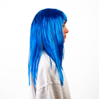 Карнавальный парик «Красотка», цвет синий - Фото 4