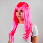 Карнавальный парик «Красотка», цвет розовый - фото 320579557
