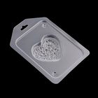 Пластиковая форма для мыла "Сердце с икрой" 6х6,5 см - Фото 2
