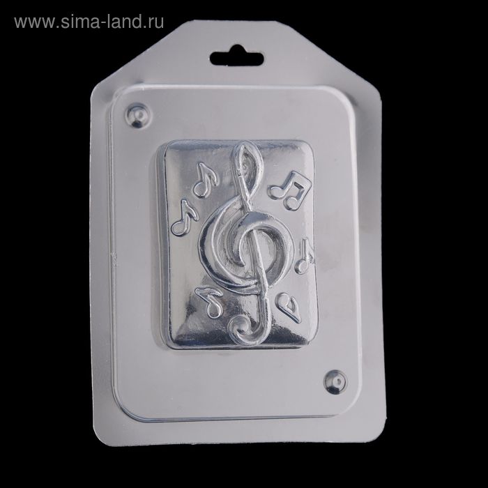 Пластиковая форма для мыла "Скрипичный ключ" 7х5 см - Фото 1