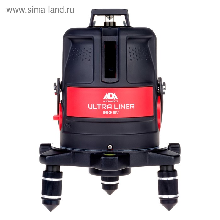 Нивелир лазерный ADA ULTRALiner 360 2V А00467, 20/70 м, ±2 мм/1 м, ±3°, 360°, 5/8" - Фото 1