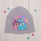 Шапка детская СМЕШАРИКИ "Друзья: Крош и Ёжик" р-р 49 (1-3 года) 100%хл - Фото 1