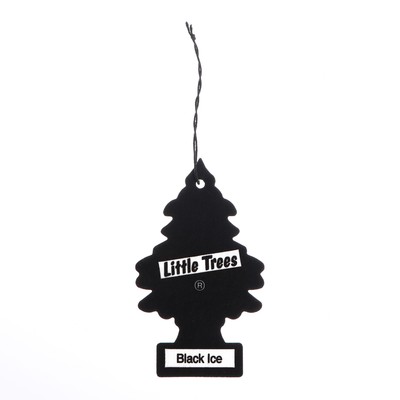 Ароматизатор Ёлочка Little Trees Черный лёд , Black Ice