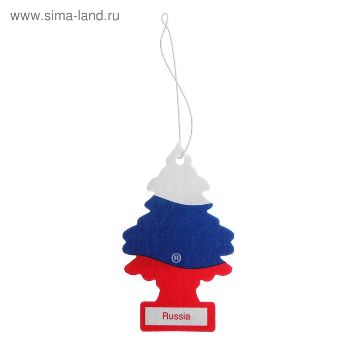 Ароматизатор Ёлочка Little Trees Российский флаг , Russian Flag