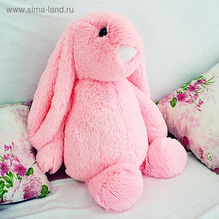 Мягкая игрушка «Зайчик Лесли», цвет розовый, 65 см - Фото 1