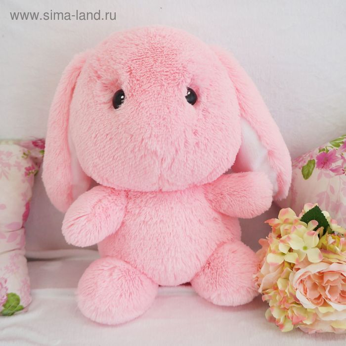 Мягкая игрушка "Зайчик Банни", цвет розовый, 45 см - Фото 1