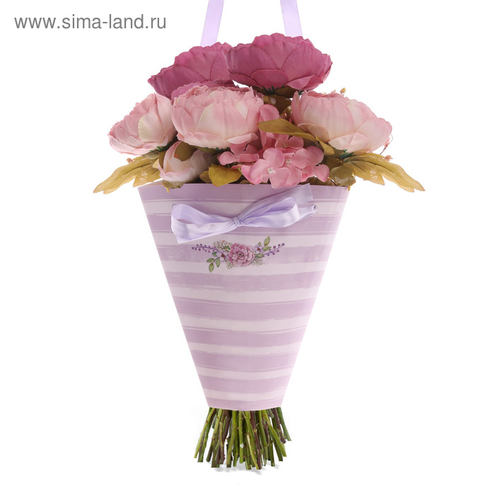 Конверт–конус для цветов «Замечательного настроения», 8 × 26,5 см