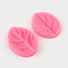 Молд кондитерский «Лист вишни», силикон, 2 части 7.5×5.5 см, МИКС - Фото 2