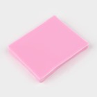 Молд Доляна «Листики», силикон, 9×7,2 см, цвет розовый - фото 4578386