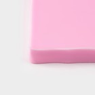 Молд для заливки Доляна «Листики», 10 ячеек, силикон, 9×7.2 см, розовый - Фото 5