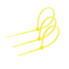 Хомут нейлоновый ТУНДРА krep, для стяжки, 2.5х150 мм, цвет желтый, в упаковке 100 шт. - фото 8592144