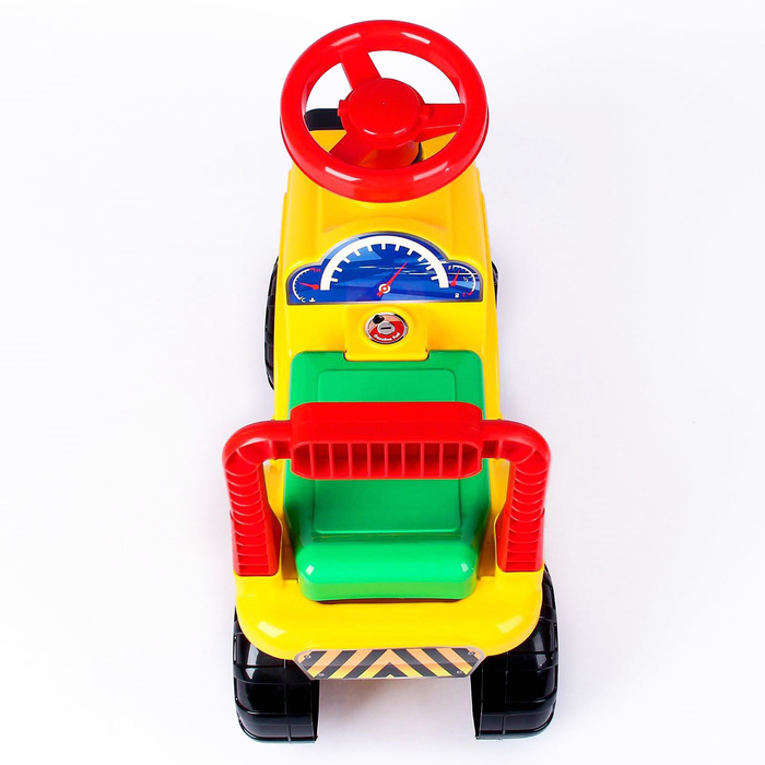 Толокар-машинка «Трактор», цвет жёлтый - фото 1898077377