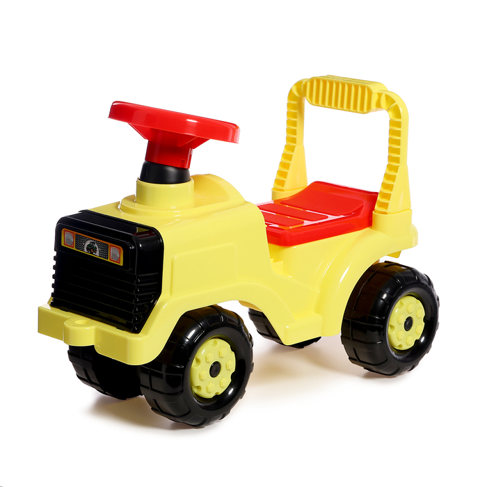 Толокар-машинка «Трактор», цвет жёлтый - фото 1898077378