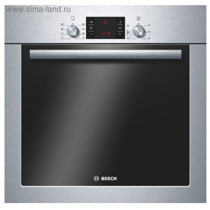 Духовой шкаф Bosch HBB43C350, электрический, серебристый/черный - Фото 1