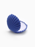 Футляр под серьги/кулон "Ракушка" 6*5,5*3, цвет небесный, вставка белая - фото 809330190