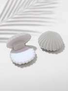 Футляр под кольцо, серьги «Ракушка», бархатный, 6×5.5 см, серый 2319797