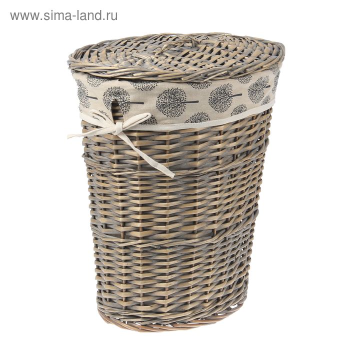 Корзина для белья универсальная плетёная Доляна «Одуванчик», 49×37×54 см - Фото 1