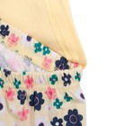 Пижама для девочки, рост 110 см, цвет жёлтый, принт цветы К838 - Фото 7