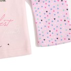 Пижама для девочки, рост 140 см, цвет светло-розовый, принт набивка К839 - Фото 5