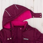 Куртка (пальто) зимняя MW27109 фиолетовый, рост 122 см - Фото 6