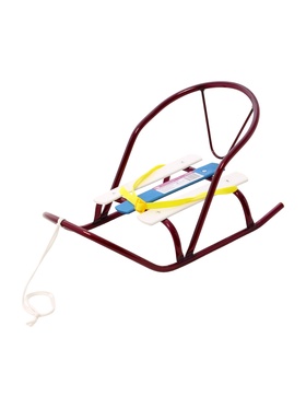 Кукольные санки, металлический каркас, цвет амарантовый
