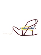 Кукольные санки, металлический каркас, цвет амарантовый - Фото 3