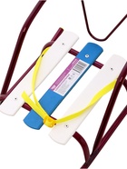 Кукольные санки, металлический каркас, цвет амарантовый - Фото 6