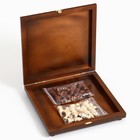 Шахматы деревянные "Тёмно-красная классика", 30 х 30 см, настольная игра, король h-8 см - Фото 7