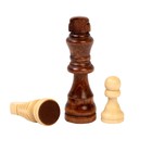 Шахматы "Золотая классика" (доска дерево 30 х 30 см, фигуры дерево, король h=8 см) - Фото 4