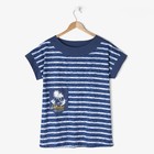 Комплект женский (футболка, бриджи) ТК-406 цвет синий, р-р 54 - Фото 8