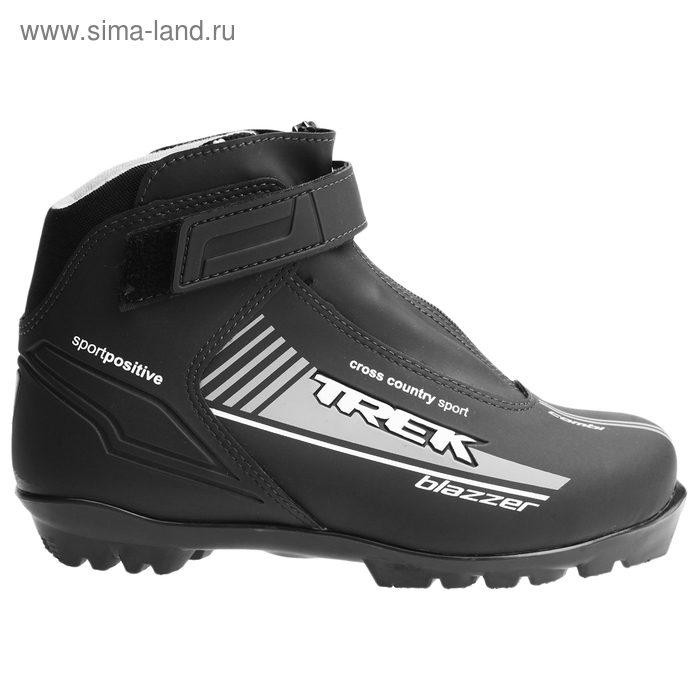 Ботинки лыжные TREK Blazzer Control NNN ИК, цвет чёрный, лого серый, размер 41 - Фото 1